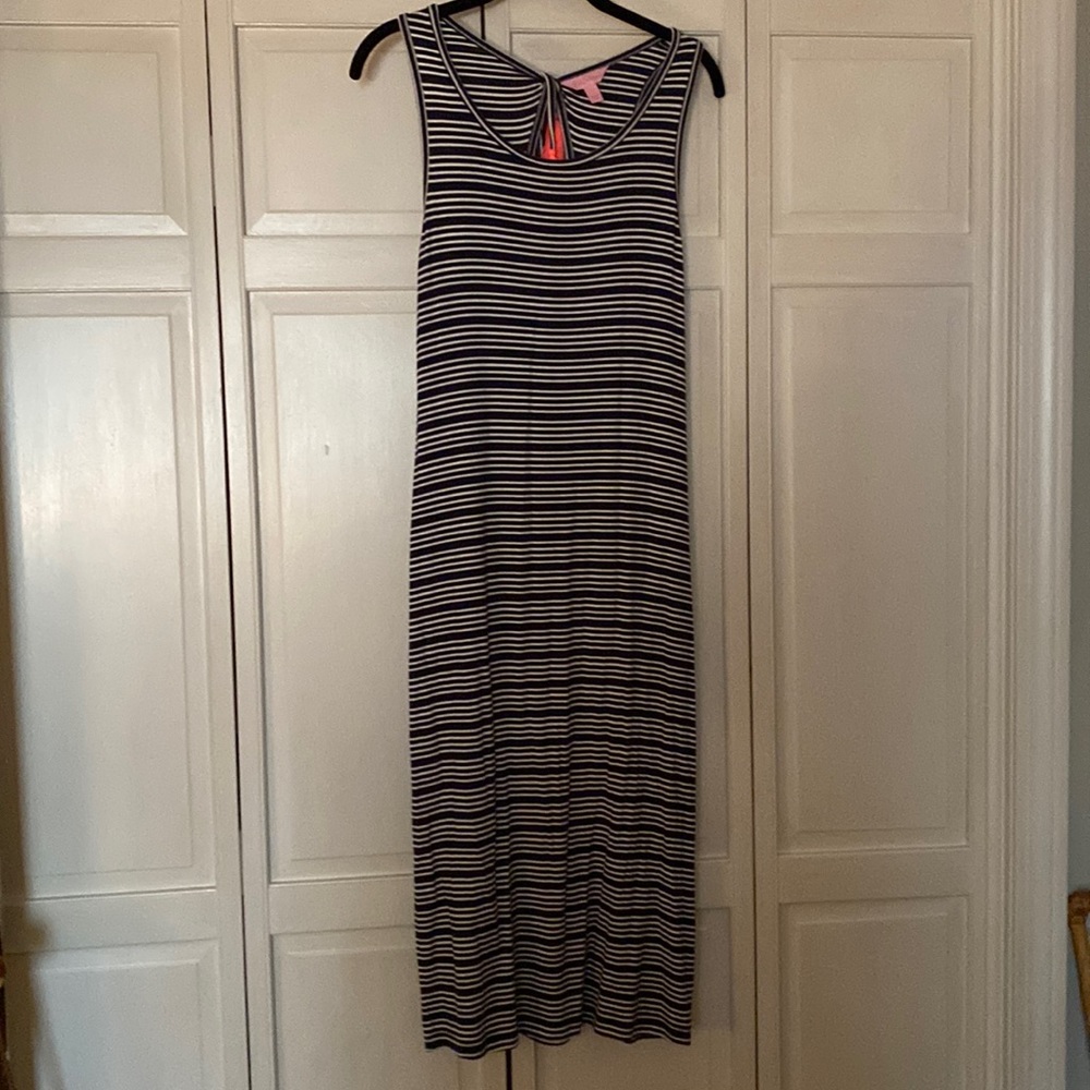 Lilly Pulitzer navy and white tank dress